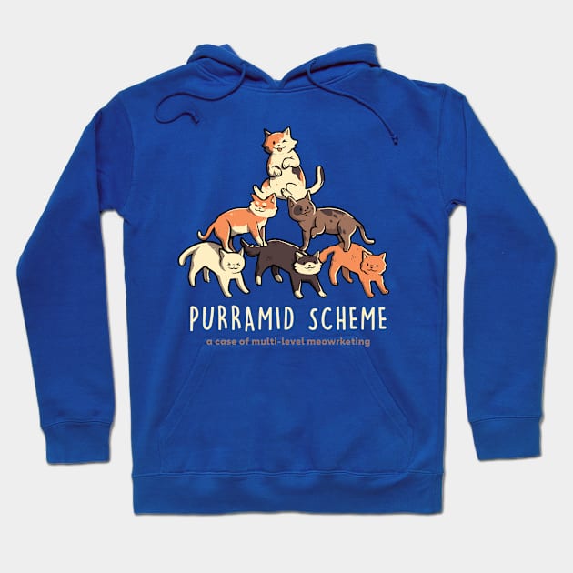 Purramid Scheme - Funny Cute Cat Gift Hoodie by eduely